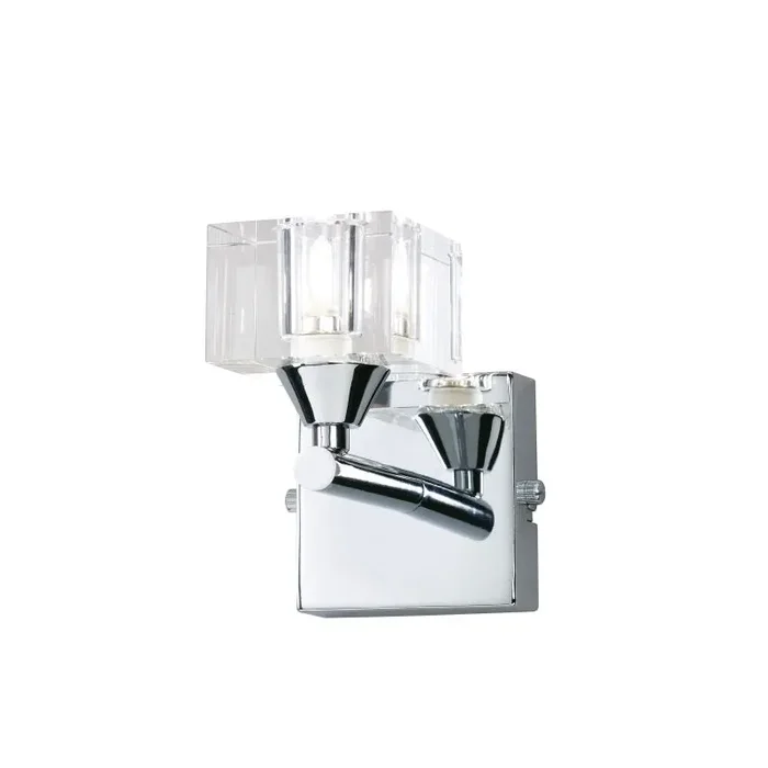 (0004 029) Cuadrax Wall Lamp Switched 1 Light G9, Polished Chrome