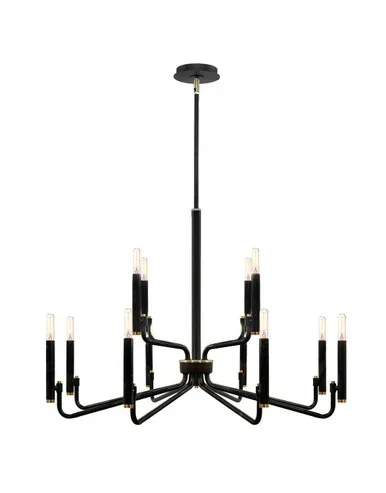 12 Light Chandelier (NSH-8184-MBBR)