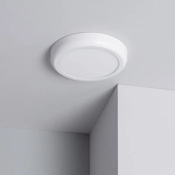 12W Metal Round LED Flush Ceiling Light 225 mm – White