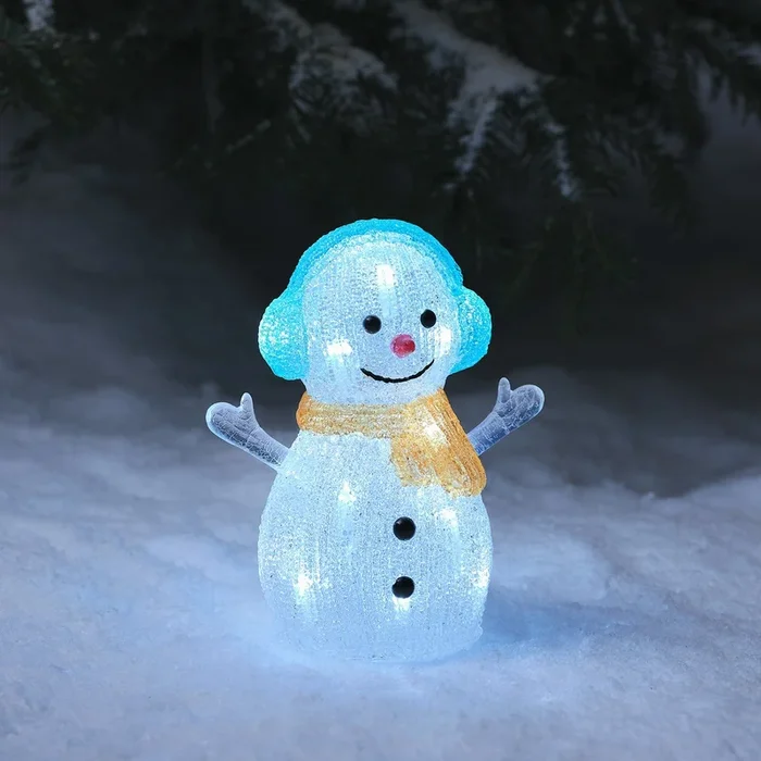 22cm Simon the Snowman LED 3D Acrylic Figure