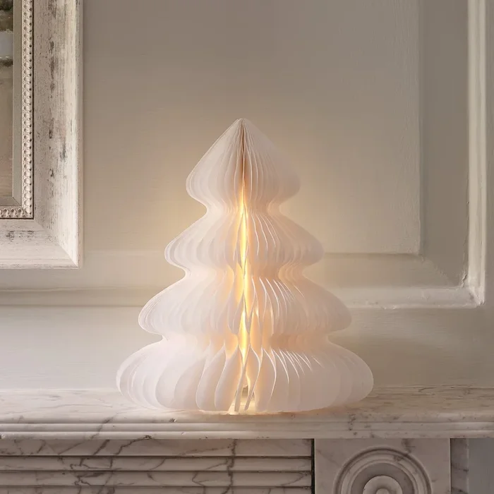 28cm Paper Christmas Tree LED Decoration