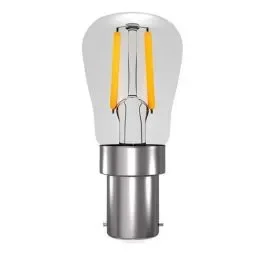2W LED CRI90 FILAMENT PYGMY – SBC, CLEAR, 2200K