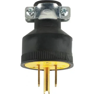 3 Prong Rubber Plug With Metal Grip6425315