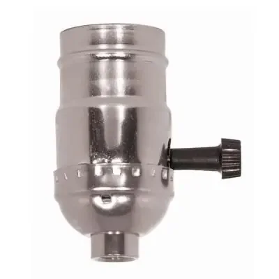 3-Way (2 Circuit) Turn Knob Socket With Removable Knob