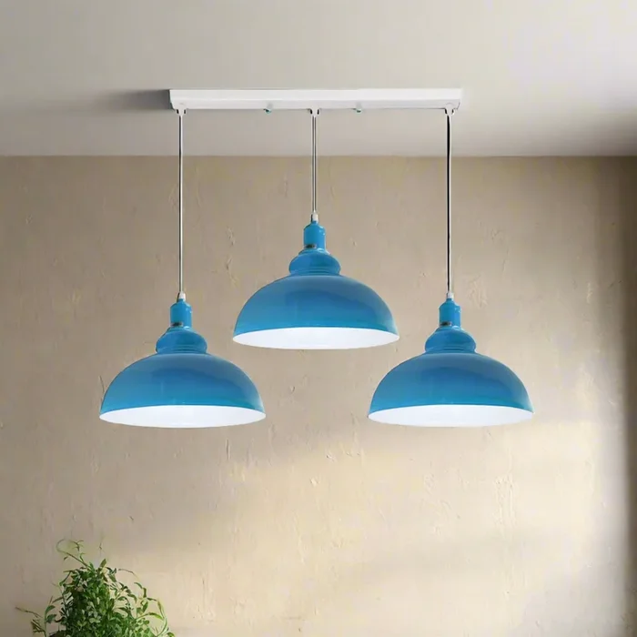 3 Way Vintage Ceiling Curvy Hanging E27 Pendant Light Fixture~4299