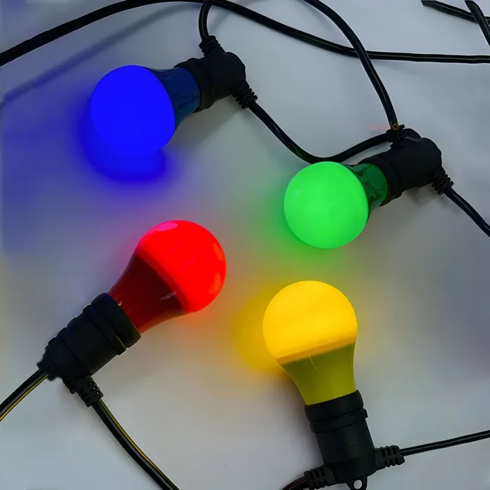 4W LED E27 Coloured Golf Ball Bulb Party Decor Lighting ~5450