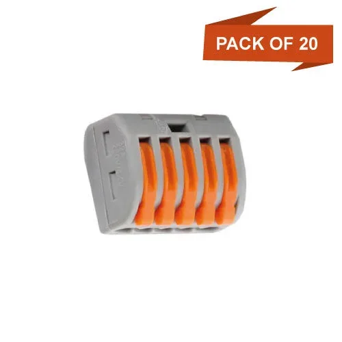 5-Way Spring Lever Terminal Block Connector ~4440
