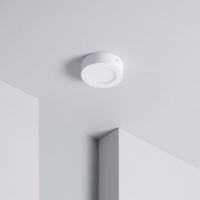 6W Round Warm White LED Flush Ceiling Light D120 mm