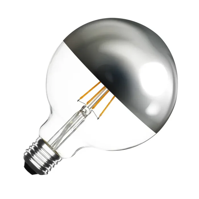 6W Supreme Reflect Dimmable Warm White LED Filament 125mm Globe Bulb – Screw Cap