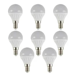 8 x MiniSun 4W LED SES/E14 Golfball Bulbs in Cool White