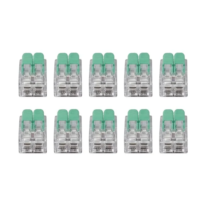 Additions 2 Way Quick Lever Connector Clear (10 Pack)