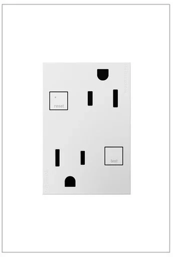 Adorne Duplex Self-Test GFCI Receptacles (AGFTR2153W4)
