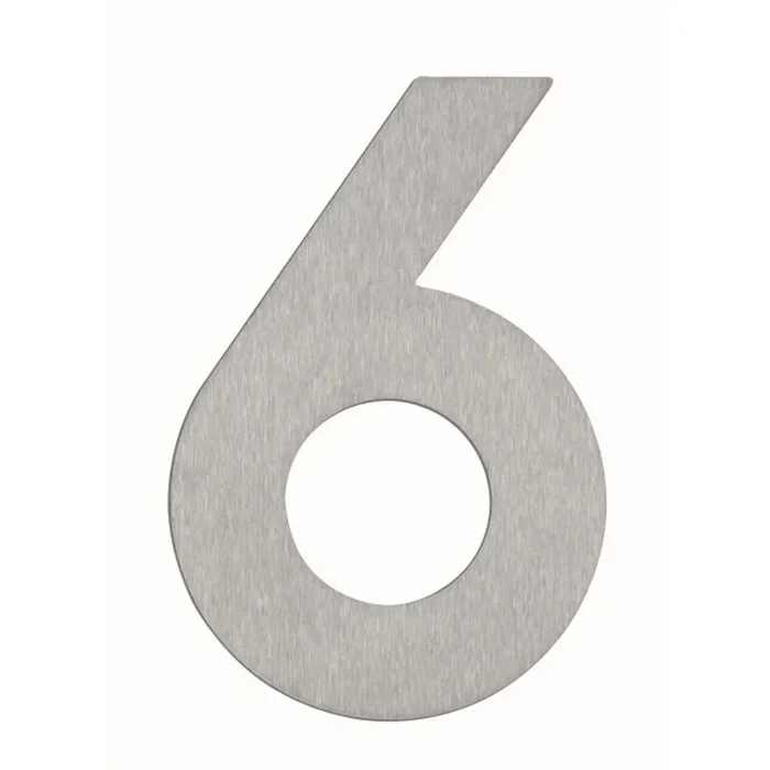 Albert 926 house number 6 stainless steel