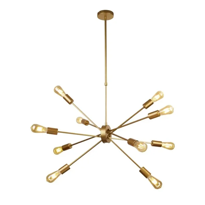 Alpha 10 Light Pendant Matt Gold