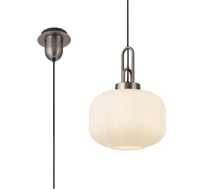 Aniston 1 Light Pendant EM1750-KHSA Antique Silver