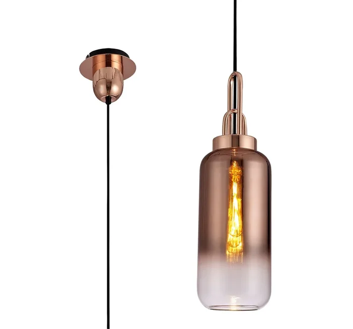 Aniston 1 Light Pendant EM9430-KHSA Copper