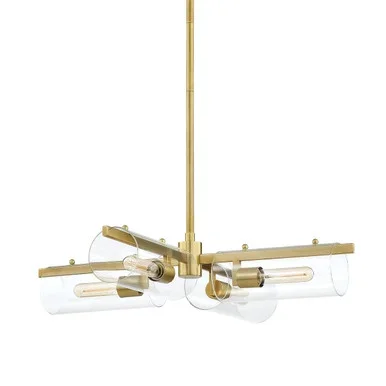 Ariel Four Light Chandelier (H326804-AGB)