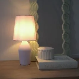 Arlo Ceramic Table Lamp in Lilac