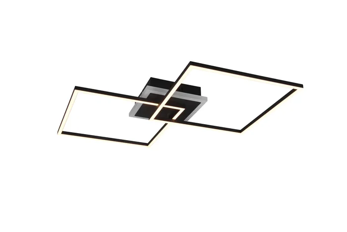 Arribo Matt Black LED Flush Ceiling Light Fitting R62843132