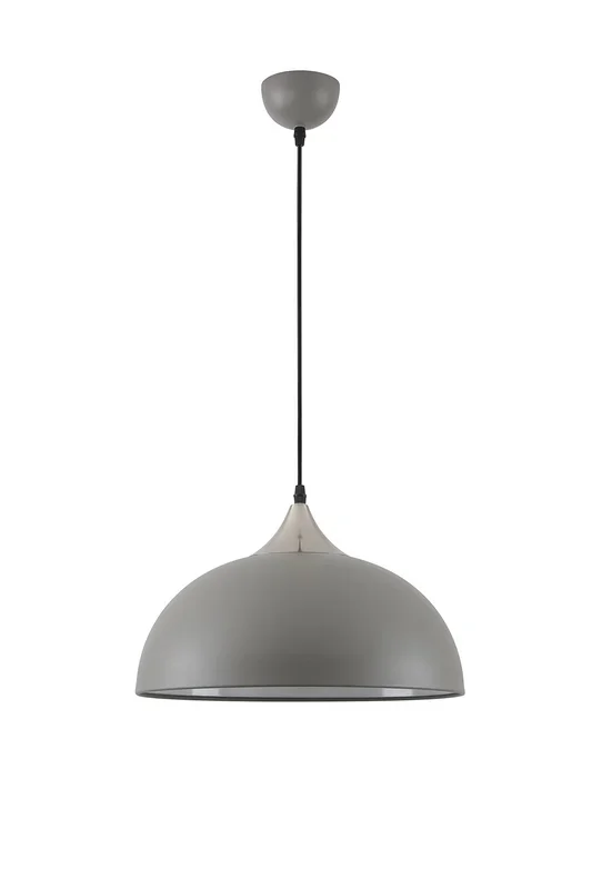Atanja 38cm Small Pendant, 1 x E27, Sand Grey/Satin Nickel