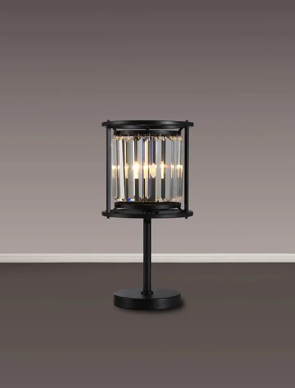 Bardem Table Lamp Satin Black EM5119-HSA