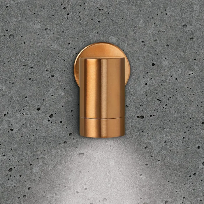Bell GU10 Fixed Copper Wall Light IP65 Rated