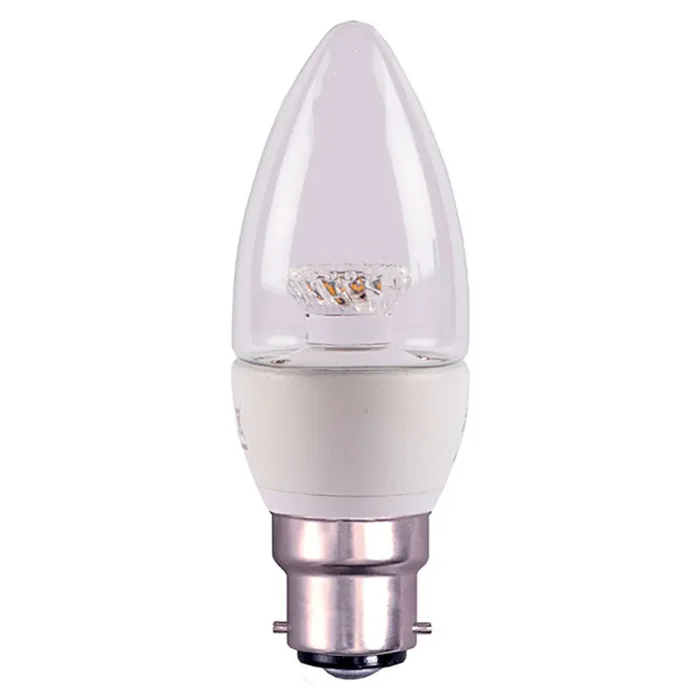Bell LED Candle 4W Very Warm White 2700K B22d Clear