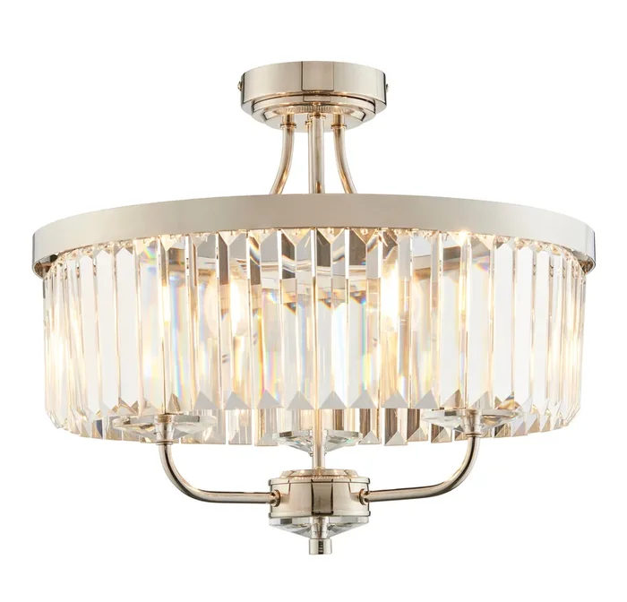 Bellini BEL264039 3 Light Bright Nickel
