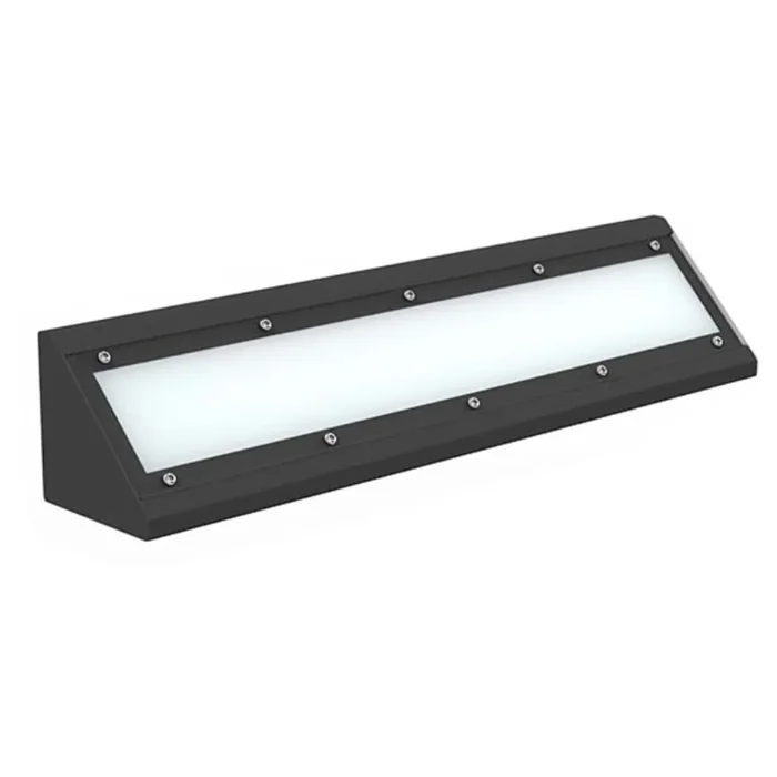 Black 5ft LED Anti-Ligature Cornice Batten 25-60W 3/4/6000K