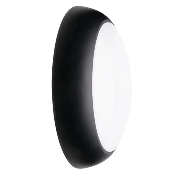Black Aqua 1 LED Bulkhead 9W/14W/18W 830/840/860 IP65 On/Off Sensor