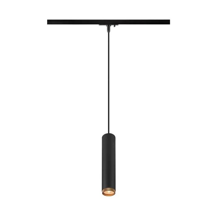 Black Track Pendant SLV GRIP! L, 1~ GU10, black / gold 1008471