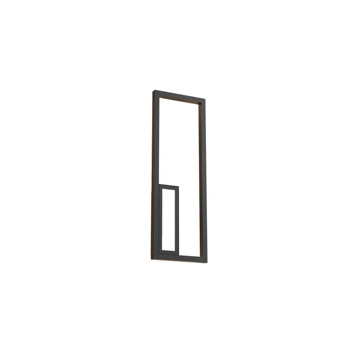 Boutique Rectangle Wall Lamp, Dimmable, 21W LED, 3000K, 1130lm, Black, 3yrs Warranty