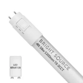 Bright Source 4ft 18w T8 LED Tube – CCT – Food Safe
