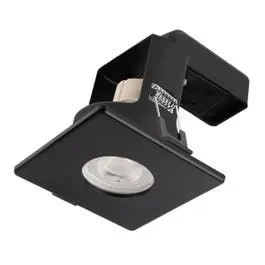 Bright Source Square IP65 GU10 Downlight – Black