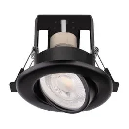 Bright Source Tilt IP20 GU10 Downlight – Black