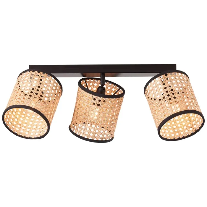 Brilliant-Leuchten WILEY Ceiling Light black, 3-light sources