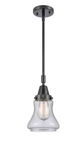 Caden One Light Mini Pendant (447-1S-BK-G194)