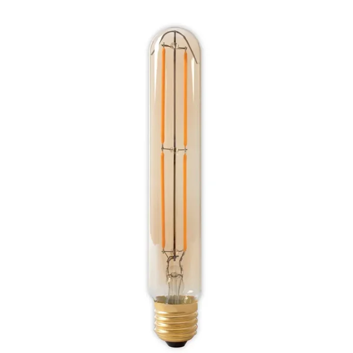 Calex LED Long Filament Tubular Lamp 4.5W ES 32x185mm Gold 2100K Dimmable