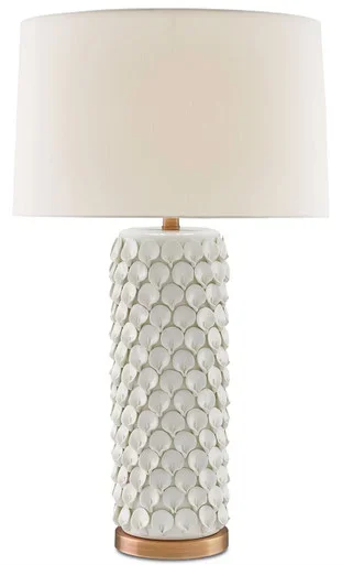 Calla Lily White Table Lamp One Light Table Lamp (6000-0067)