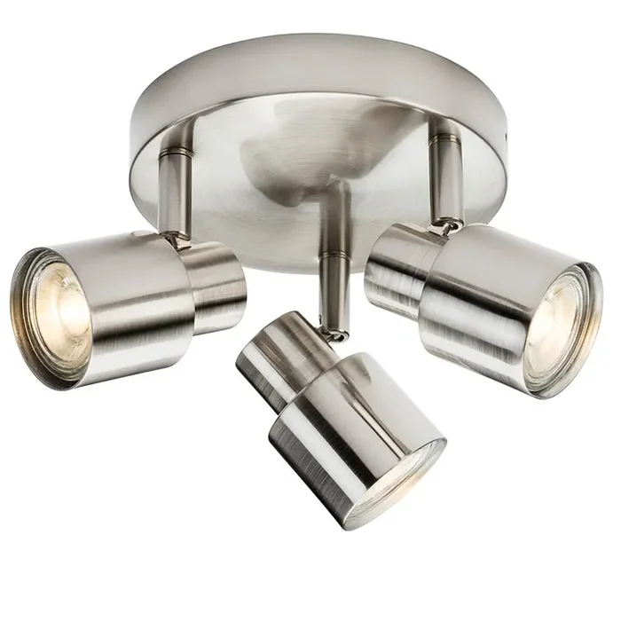 Capture 3 Light Spotlight Plate – Brushed Chrome