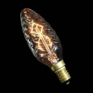 Casell C25SES-TWDE-CA – 240v 25w E14 Candle Twisted Decorative