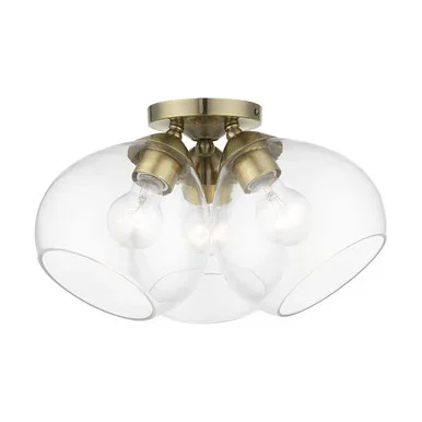 Catania Three Light Semi-Flush Mount (46502-01)