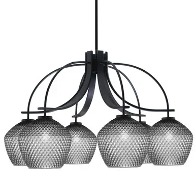 Cavella Six Light Chandelier (3926-MB-4922)