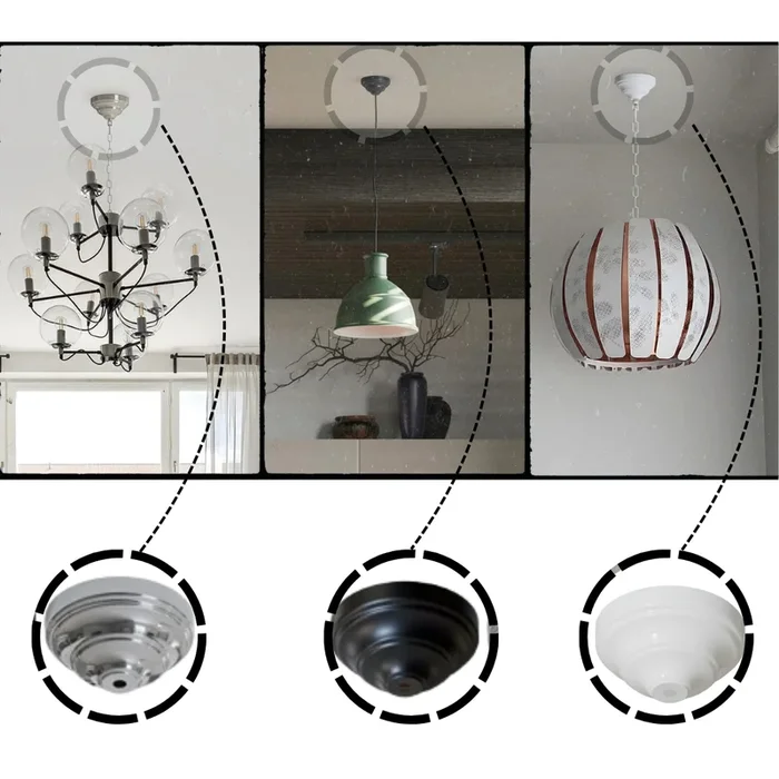 Ceiling Rose Front Fitting Metal Plate Light Fitting ~5527