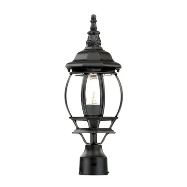 Chateau One Light Post Mount (5057BK)