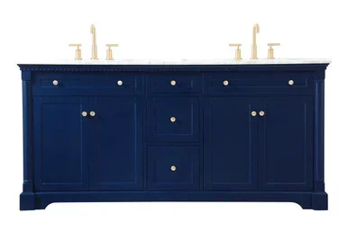 Clarence Bathroom Vanity Set (VF53072DBL)