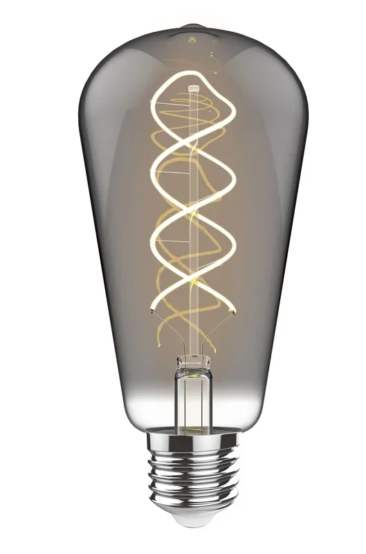 Classic Style ST64 E27 LED Smoked Lamp
