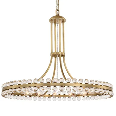 Clover 12 Light Chandelier (CLO-8899-AG)
