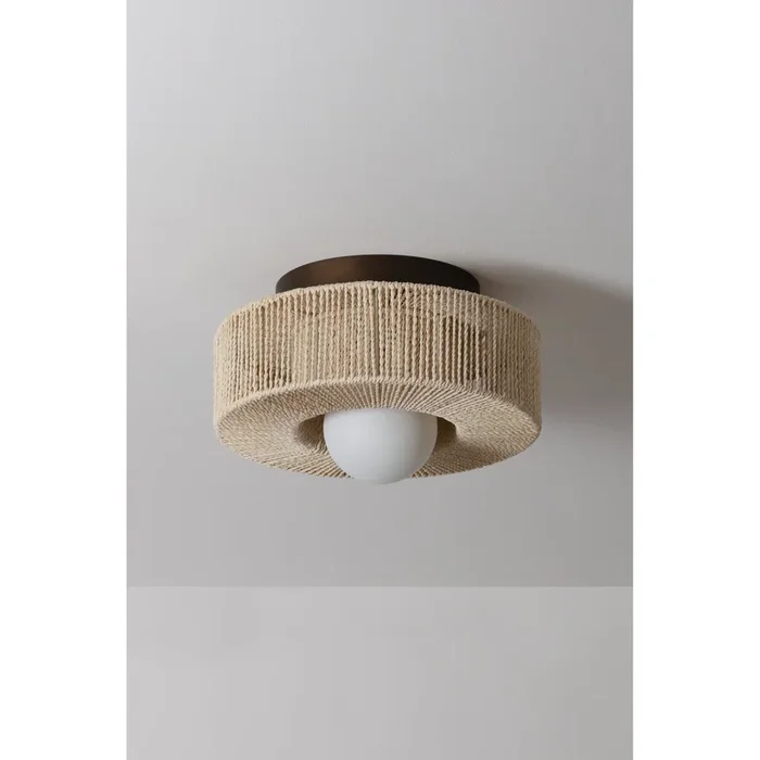 Coleman Flush Mount 1-Light LED in Bronze Leaf 14L x 14W x 8.75HC1104-BRL