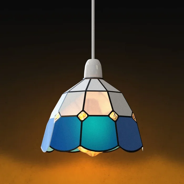 Colored Glass Lamp Pendant Lighting Shades~4542